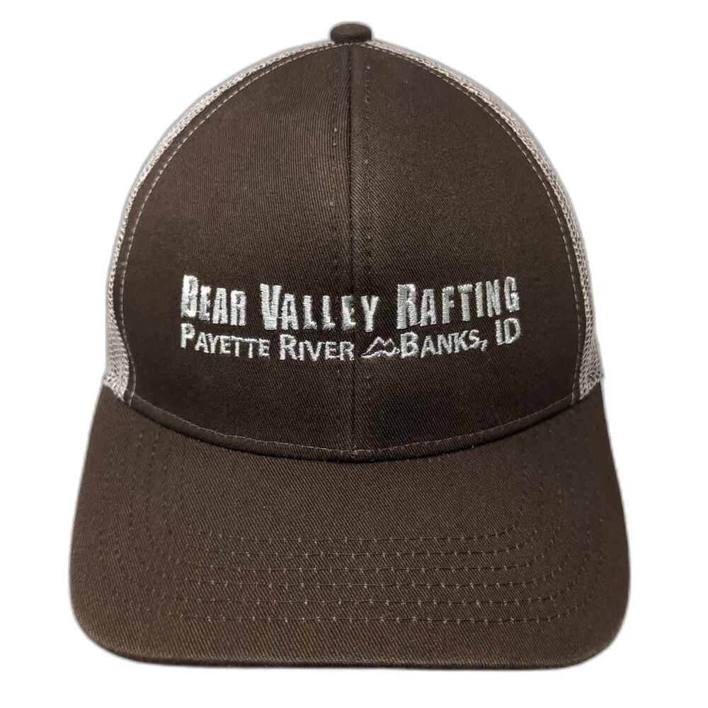 Outdoor Cap Bear Valley Rafting Trucker Hat Brown One Size Mesh Snapback Idaho